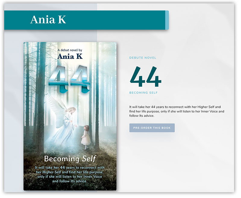 Landing page book release