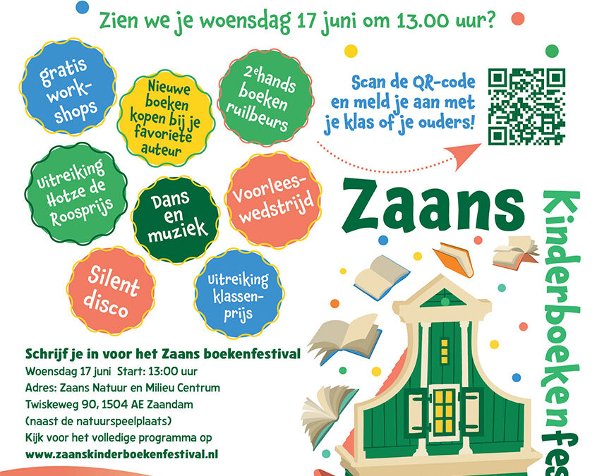 Flyer- and poster design for Zaans Bookfestival